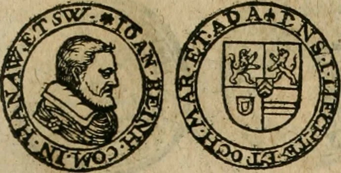 An illustration from Ordonnancie ende instructie naer de welcke voort-aen hen moeten reguleren die ghesworen wisselaers ofte collecteurs vande goude ende silvere penningen, wesende verboden, gheschroyt, te licht oft te seer versleten, ende oversulex verclaert ende ghehouden voor billoen, daer toe geoommitteert om de selve te leveren inde munten van Sijne Majesteyt, ende al daer bekeert te worden in penninghen van hunnen slaghe, 1633, leaf 222