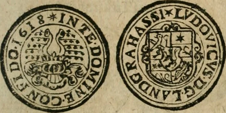 An illustration from Ordonnancie ende instructie naer de welcke voort-aen hen moeten reguleren die ghesworen wisselaers ofte collecteurs vande goude ende silvere penningen, wesende verboden, gheschroyt, te licht oft te seer versleten, ende oversulex verclaert ende ghehouden voor billoen, daer toe geoommitteert om de selve te leveren inde munten van Sijne Majesteyt, ende al daer bekeert te worden in penninghen van hunnen slaghe, 1633, leaf 222