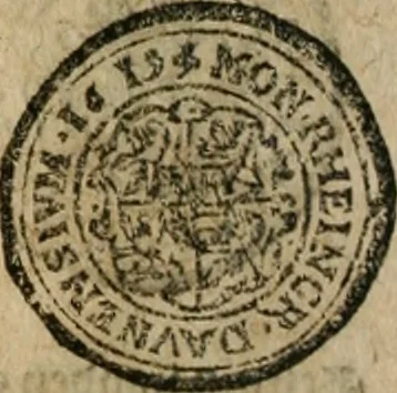 An illustration from Ordonnancie ende instructie naer de welcke voort-aen hen moeten reguleren die ghesworen wisselaers ofte collecteurs vande goude ende silvere penningen, wesende verboden, gheschroyt, te licht oft te seer versleten, ende oversulex verclaert ende ghehouden voor billoen, daer toe geoommitteert om de selve te leveren inde munten van Sijne Majesteyt, ende al daer bekeert te worden in penninghen van hunnen slaghe, 1633, leaf 223
