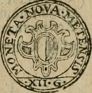 An illustration from Ordonnancie ende instructie naer de welcke voort-aen hen moeten reguleren die ghesworen wisselaers ofte collecteurs vande goude ende silvere penningen, wesende verboden, gheschroyt, te licht oft te seer versleten, ende oversulex verclaert ende ghehouden voor billoen, daer toe geoommitteert om de selve te leveren inde munten van Sijne Majesteyt, ende al daer bekeert te worden in penninghen van hunnen slaghe, 1633, leaf 228