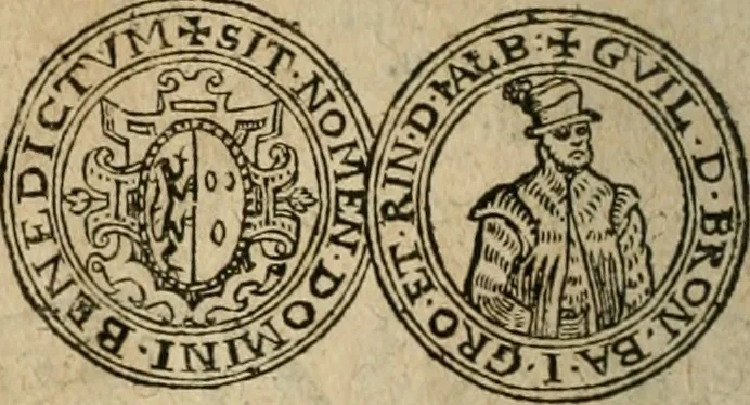 An illustration from Ordonnancie ende instructie naer de welcke voort-aen hen moeten reguleren die ghesworen wisselaers ofte collecteurs vande goude ende silvere penningen, wesende verboden, gheschroyt, te licht oft te seer versleten, ende oversulex verclaert ende ghehouden voor billoen, daer toe geoommitteert om de selve te leveren inde munten van Sijne Majesteyt, ende al daer bekeert te worden in penninghen van hunnen slaghe, 1633, leaf 229
