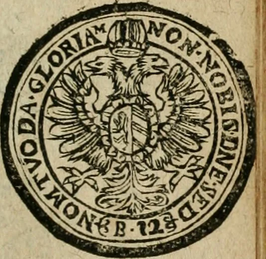 An illustration from Ordonnancie ende instructie naer de welcke voort-aen hen moeten reguleren die ghesworen wisselaers ofte collecteurs vande goude ende silvere penningen, wesende verboden, gheschroyt, te licht oft te seer versleten, ende oversulex verclaert ende ghehouden voor billoen, daer toe geoommitteert om de selve te leveren inde munten van Sijne Majesteyt, ende al daer bekeert te worden in penninghen van hunnen slaghe, 1633, leaf 230