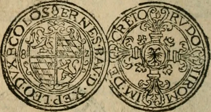 An illustration from Ordonnancie ende instructie naer de welcke voort-aen hen moeten reguleren die ghesworen wisselaers ofte collecteurs vande goude ende silvere penningen, wesende verboden, gheschroyt, te licht oft te seer versleten, ende oversulex verclaert ende ghehouden voor billoen, daer toe geoommitteert om de selve te leveren inde munten van Sijne Majesteyt, ende al daer bekeert te worden in penninghen van hunnen slaghe, 1633, leaf 231