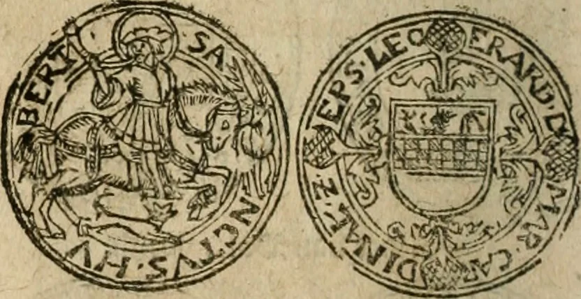An illustration from Ordonnancie ende instructie naer de welcke voort-aen hen moeten reguleren die ghesworen wisselaers ofte collecteurs vande goude ende silvere penningen, wesende verboden, gheschroyt, te licht oft te seer versleten, ende oversulex verclaert ende ghehouden voor billoen, daer toe geoommitteert om de selve te leveren inde munten van Sijne Majesteyt, ende al daer bekeert te worden in penninghen van hunnen slaghe, 1633, leaf 233