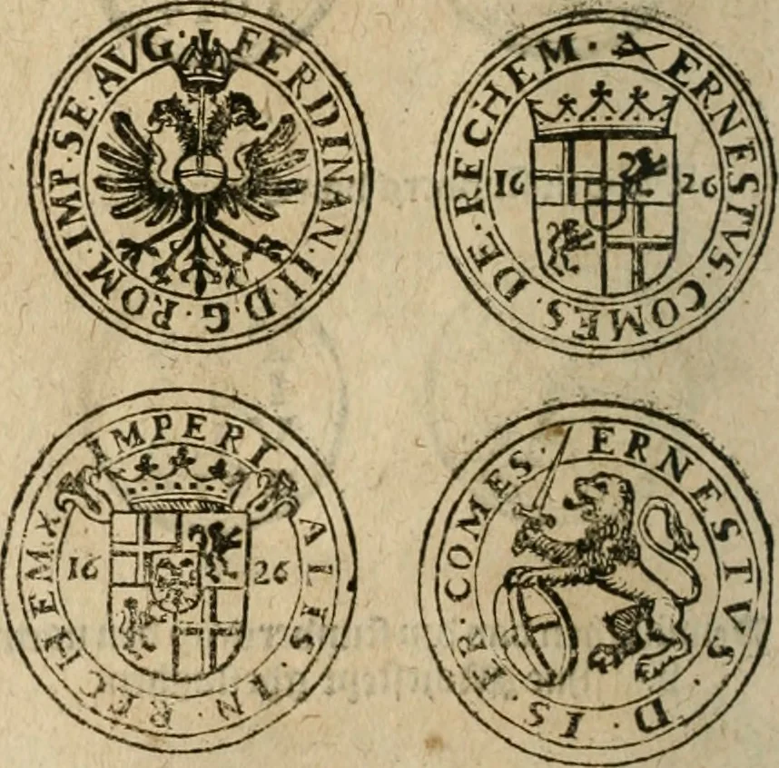 An illustration from Ordonnancie ende instructie naer de welcke voort-aen hen moeten reguleren die ghesworen wisselaers ofte collecteurs vande goude ende silvere penningen, wesende verboden, gheschroyt, te licht oft te seer versleten, ende oversulex verclaert ende ghehouden voor billoen, daer toe geoommitteert om de selve te leveren inde munten van Sijne Majesteyt, ende al daer bekeert te worden in penninghen van hunnen slaghe, 1633, leaf 243