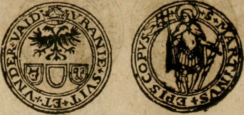 An illustration from Ordonnancie ende instructie naer de welcke voort-aen hen moeten reguleren die ghesworen wisselaers ofte collecteurs vande goude ende silvere penningen, wesende verboden, gheschroyt, te licht oft te seer versleten, ende oversulex verclaert ende ghehouden voor billoen, daer toe geoommitteert om de selve te leveren inde munten van Sijne Majesteyt, ende al daer bekeert te worden in penninghen van hunnen slaghe, 1633, leaf 245