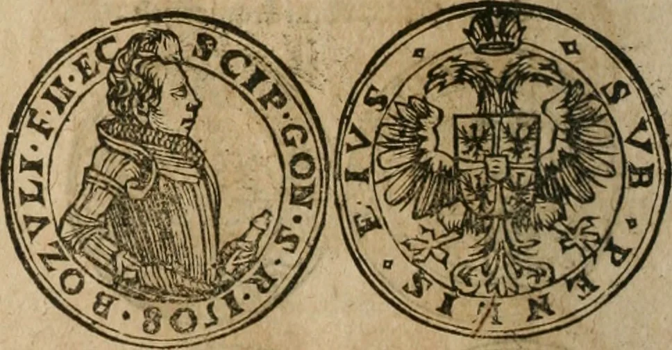 An illustration from Ordonnancie ende instructie naer de welcke voort-aen hen moeten reguleren die ghesworen wisselaers ofte collecteurs vande goude ende silvere penningen, wesende verboden, gheschroyt, te licht oft te seer versleten, ende oversulex verclaert ende ghehouden voor billoen, daer toe geoommitteert om de selve te leveren inde munten van Sijne Majesteyt, ende al daer bekeert te worden in penninghen van hunnen slaghe, 1633, leaf 247