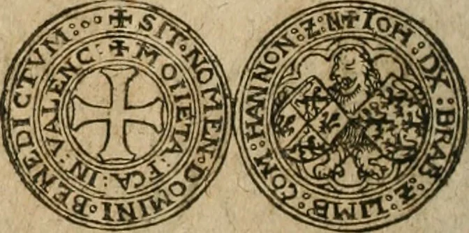 An illustration from Ordonnancie ende instructie naer de welcke voort-aen hen moeten reguleren die ghesworen wisselaers ofte collecteurs vande goude ende silvere penningen, wesende verboden, gheschroyt, te licht oft te seer versleten, ende oversulex verclaert ende ghehouden voor billoen, daer toe geoommitteert om de selve te leveren inde munten van Sijne Majesteyt, ende al daer bekeert te worden in penninghen van hunnen slaghe, 1633, leaf 251