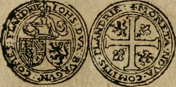 An illustration from Ordonnancie ende instructie naer de welcke voort-aen hen moeten reguleren die ghesworen wisselaers ofte collecteurs vande goude ende silvere penningen, wesende verboden, gheschroyt, te licht oft te seer versleten, ende oversulex verclaert ende ghehouden voor billoen, daer toe geoommitteert om de selve te leveren inde munten van Sijne Majesteyt, ende al daer bekeert te worden in penninghen van hunnen slaghe, 1633, leaf 264