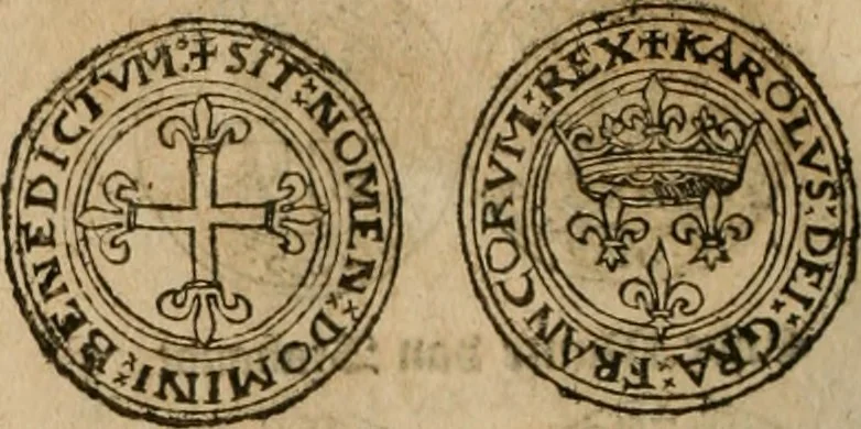 An illustration from Ordonnancie ende instructie naer de welcke voort-aen hen moeten reguleren die ghesworen wisselaers ofte collecteurs vande goude ende silvere penningen, wesende verboden, gheschroyt, te licht oft te seer versleten, ende oversulex verclaert ende ghehouden voor billoen, daer toe geoommitteert om de selve te leveren inde munten van Sijne Majesteyt, ende al daer bekeert te worden in penninghen van hunnen slaghe, 1633, leaf 265