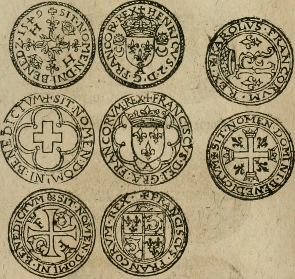 An illustration from Ordonnancie ende instructie naer de welcke voort-aen hen moeten reguleren die ghesworen wisselaers ofte collecteurs vande goude ende silvere penningen, wesende verboden, gheschroyt, te licht oft te seer versleten, ende oversulex verclaert ende ghehouden voor billoen, daer toe geoommitteert om de selve te leveren inde munten van Sijne Majesteyt, ende al daer bekeert te worden in penninghen van hunnen slaghe, 1633, leaf 270