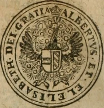 An illustration from Ordonnancie ende instructie naer de welcke voort-aen hen moeten reguleren die ghesworen wisselaers ofte collecteurs vande goude ende silvere penningen, wesende verboden, gheschroyt, te licht oft te seer versleten, ende oversulex verclaert ende ghehouden voor billoen, daer toe geoommitteert om de selve te leveren inde munten van Sijne Majesteyt, ende al daer bekeert te worden in penninghen van hunnen slaghe, 1633, leaf 277