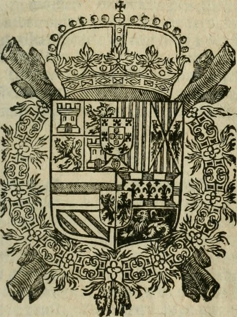 An illustration from Ordonnancie ende instructie naer de welcke voort-aen hen moeten reguleren die ghesworen wisselaers ofte collecteurs vande goude ende silvere penningen, wesende verboden, gheschroyt, te licht oft te seer versleten, ende oversulex verclaert ende ghehouden voor billoen, daer toe geoommitteert om de selve te leveren inde munten van Sijne Majesteyt, ende al daer bekeert te worden in penninghen van hunnen slaghe, 1633, leaf 32