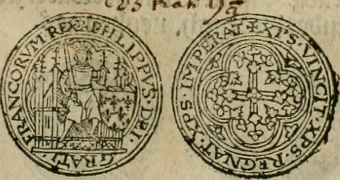An illustration from Ordonnancie ende instructie naer de welcke voort-aen hen moeten reguleren die ghesworen wisselaers ofte collecteurs vande goude ende silvere penningen, wesende verboden, gheschroyt, te licht oft te seer versleten, ende oversulex verclaert ende ghehouden voor billoen, daer toe geoommitteert om de selve te leveren inde munten van Sijne Majesteyt, ende al daer bekeert te worden in penninghen van hunnen slaghe, 1633, leaf 46