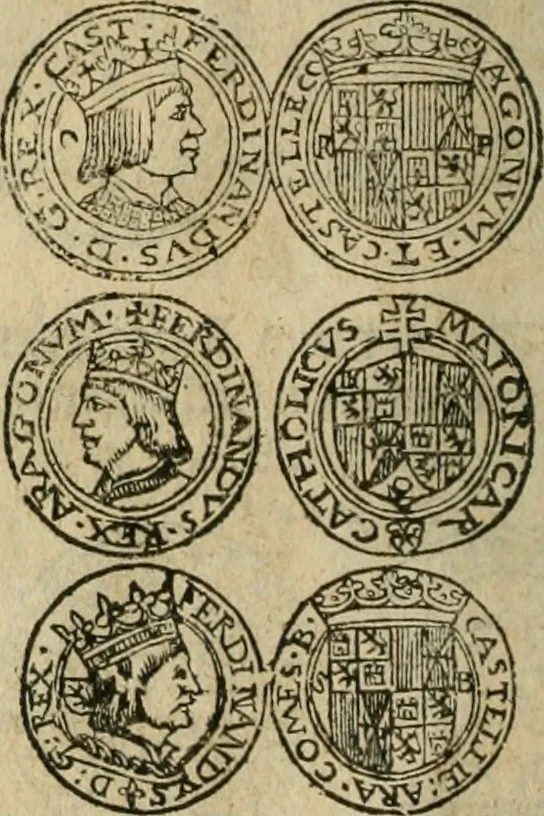 An illustration from Ordonnancie ende instructie naer de welcke voort-aen hen moeten reguleren die ghesworen wisselaers ofte collecteurs vande goude ende silvere penningen, wesende verboden, gheschroyt, te licht oft te seer versleten, ende oversulex verclaert ende ghehouden voor billoen, daer toe geoommitteert om de selve te leveren inde munten van Sijne Majesteyt, ende al daer bekeert te worden in penninghen van hunnen slaghe, 1633, leaf 49