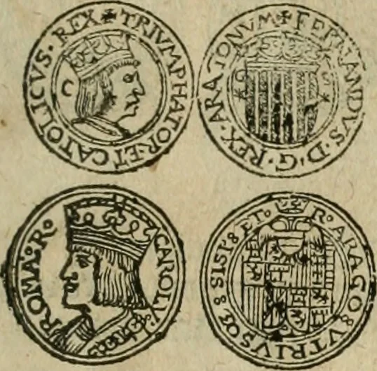 An illustration from Ordonnancie ende instructie naer de welcke voort-aen hen moeten reguleren die ghesworen wisselaers ofte collecteurs vande goude ende silvere penningen, wesende verboden, gheschroyt, te licht oft te seer versleten, ende oversulex verclaert ende ghehouden voor billoen, daer toe geoommitteert om de selve te leveren inde munten van Sijne Majesteyt, ende al daer bekeert te worden in penninghen van hunnen slaghe, 1633, leaf 50