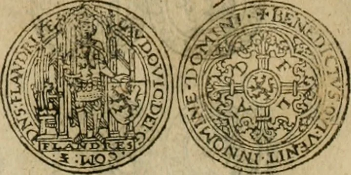 An illustration from Ordonnancie ende instructie naer de welcke voort-aen hen moeten reguleren die ghesworen wisselaers ofte collecteurs vande goude ende silvere penningen, wesende verboden, gheschroyt, te licht oft te seer versleten, ende oversulex verclaert ende ghehouden voor billoen, daer toe geoommitteert om de selve te leveren inde munten van Sijne Majesteyt, ende al daer bekeert te worden in penninghen van hunnen slaghe, 1633, leaf 51