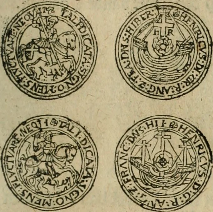 An illustration from Ordonnancie ende instructie naer de welcke voort-aen hen moeten reguleren die ghesworen wisselaers ofte collecteurs vande goude ende silvere penningen, wesende verboden, gheschroyt, te licht oft te seer versleten, ende oversulex verclaert ende ghehouden voor billoen, daer toe geoommitteert om de selve te leveren inde munten van Sijne Majesteyt, ende al daer bekeert te worden in penninghen van hunnen slaghe, 1633, leaf 52