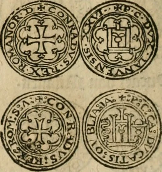 An illustration from Ordonnancie ende instructie naer de welcke voort-aen hen moeten reguleren die ghesworen wisselaers ofte collecteurs vande goude ende silvere penningen, wesende verboden, gheschroyt, te licht oft te seer versleten, ende oversulex verclaert ende ghehouden voor billoen, daer toe geoommitteert om de selve te leveren inde munten van Sijne Majesteyt, ende al daer bekeert te worden in penninghen van hunnen slaghe, 1633, leaf 61