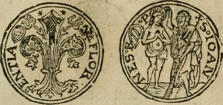 An illustration from Ordonnancie ende instructie naer de welcke voort-aen hen moeten reguleren die ghesworen wisselaers ofte collecteurs vande goude ende silvere penningen, wesende verboden, gheschroyt, te licht oft te seer versleten, ende oversulex verclaert ende ghehouden voor billoen, daer toe geoommitteert om de selve te leveren inde munten van Sijne Majesteyt, ende al daer bekeert te worden in penninghen van hunnen slaghe, 1633, leaf 62