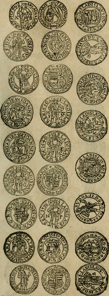 An illustration from Ordonnancie ende instructie naer de welcke voort-aen hen moeten reguleren die ghesworen wisselaers ofte collecteurs vande goude ende silvere penningen, wesende verboden, gheschroyt, te licht oft te seer versleten, ende oversulex verclaert ende ghehouden voor billoen, daer toe geoommitteert om de selve te leveren inde munten van Sijne Majesteyt, ende al daer bekeert te worden in penninghen van hunnen slaghe, 1633, leaf 64