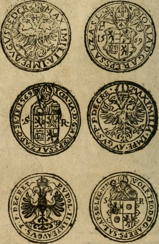 An illustration from Ordonnancie ende instructie naer de welcke voort-aen hen moeten reguleren die ghesworen wisselaers ofte collecteurs vande goude ende silvere penningen, wesende verboden, gheschroyt, te licht oft te seer versleten, ende oversulex verclaert ende ghehouden voor billoen, daer toe geoommitteert om de selve te leveren inde munten van Sijne Majesteyt, ende al daer bekeert te worden in penninghen van hunnen slaghe, 1633, leaf 67