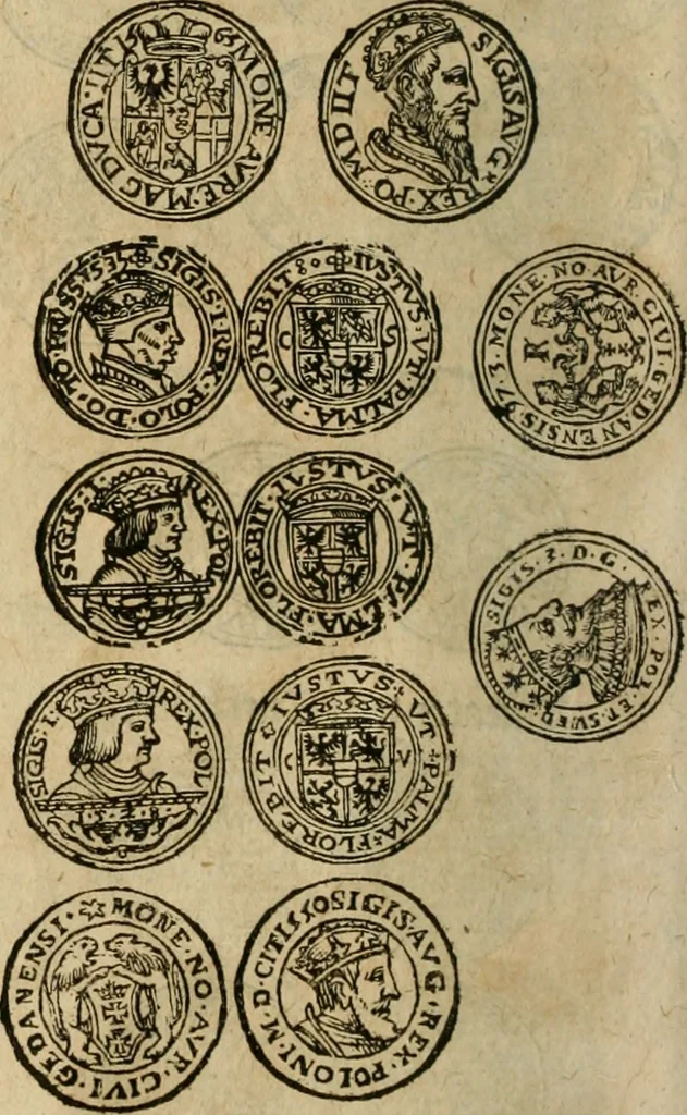 An illustration from Ordonnancie ende instructie naer de welcke voort-aen hen moeten reguleren die ghesworen wisselaers ofte collecteurs vande goude ende silvere penningen, wesende verboden, gheschroyt, te licht oft te seer versleten, ende oversulex verclaert ende ghehouden voor billoen, daer toe geoommitteert om de selve te leveren inde munten van Sijne Majesteyt, ende al daer bekeert te worden in penninghen van hunnen slaghe, 1633, leaf 69