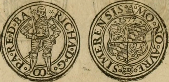 An illustration from Ordonnancie ende instructie naer de welcke voort-aen hen moeten reguleren die ghesworen wisselaers ofte collecteurs vande goude ende silvere penningen, wesende verboden, gheschroyt, te licht oft te seer versleten, ende oversulex verclaert ende ghehouden voor billoen, daer toe geoommitteert om de selve te leveren inde munten van Sijne Majesteyt, ende al daer bekeert te worden in penninghen van hunnen slaghe, 1633, leaf 71