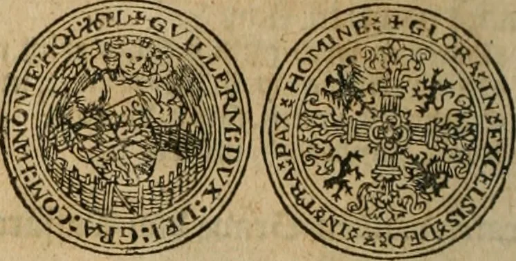 An illustration from Ordonnancie ende instructie naer de welcke voort-aen hen moeten reguleren die ghesworen wisselaers ofte collecteurs vande goude ende silvere penningen, wesende verboden, gheschroyt, te licht oft te seer versleten, ende oversulex verclaert ende ghehouden voor billoen, daer toe geoommitteert om de selve te leveren inde munten van Sijne Majesteyt, ende al daer bekeert te worden in penninghen van hunnen slaghe, 1633, leaf 77
