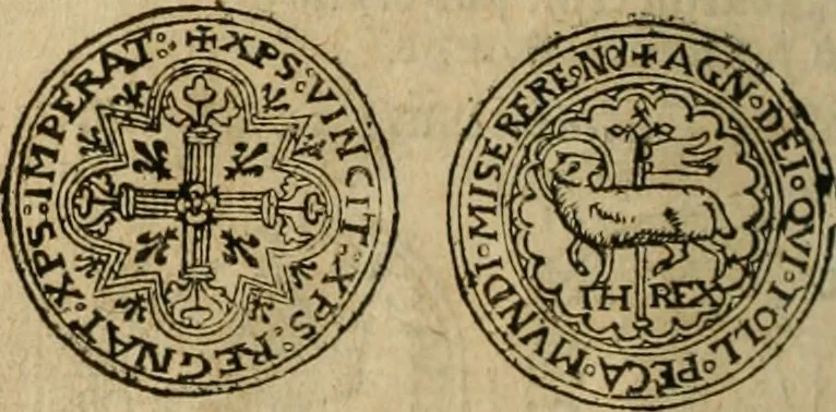 An illustration from Ordonnancie ende instructie naer de welcke voort-aen hen moeten reguleren die ghesworen wisselaers ofte collecteurs vande goude ende silvere penningen, wesende verboden, gheschroyt, te licht oft te seer versleten, ende oversulex verclaert ende ghehouden voor billoen, daer toe geoommitteert om de selve te leveren inde munten van Sijne Majesteyt, ende al daer bekeert te worden in penninghen van hunnen slaghe, 1633, leaf 81