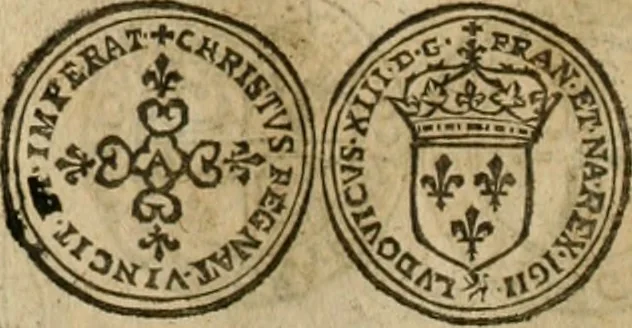 An illustration from Ordonnancie ende instructie naer de welcke voort-aen hen moeten reguleren die ghesworen wisselaers ofte collecteurs vande goude ende silvere penningen, wesende verboden, gheschroyt, te licht oft te seer versleten, ende oversulex verclaert ende ghehouden voor billoen, daer toe geoommitteert om de selve te leveren inde munten van Sijne Majesteyt, ende al daer bekeert te worden in penninghen van hunnen slaghe, 1633, leaf 83