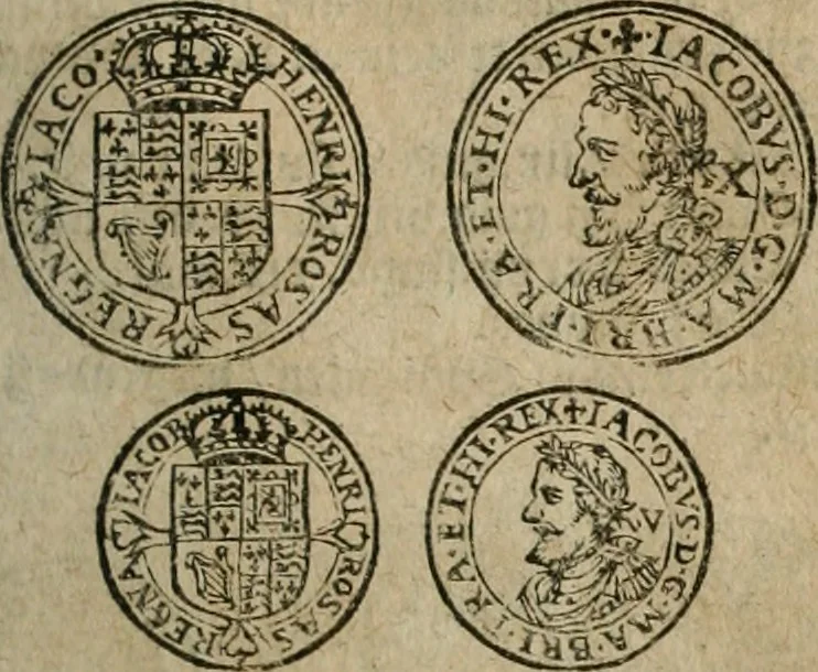An illustration from Ordonnancie ende instructie naer de welcke voort-aen hen moeten reguleren die ghesworen wisselaers ofte collecteurs vande goude ende silvere penningen, wesende verboden, gheschroyt, te licht oft te seer versleten, ende oversulex verclaert ende ghehouden voor billoen, daer toe geoommitteert om de selve te leveren inde munten van Sijne Majesteyt, ende al daer bekeert te worden in penninghen van hunnen slaghe, 1633, leaf 88
