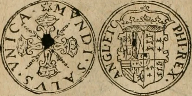 An illustration from Ordonnancie ende instructie naer de welcke voort-aen hen moeten reguleren die ghesworen wisselaers ofte collecteurs vande goude ende silvere penningen, wesende verboden, gheschroyt, te licht oft te seer versleten, ende oversulex verclaert ende ghehouden voor billoen, daer toe geoommitteert om de selve te leveren inde munten van Sijne Majesteyt, ende al daer bekeert te worden in penninghen van hunnen slaghe, 1633, leaf 93