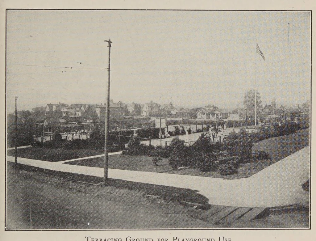 An illustration from The organization and administration of playgrounds and recreation, 1928, leaf 207