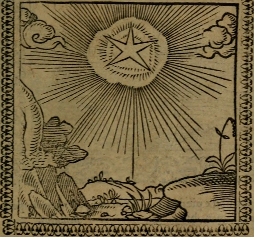 An illustration from Ori Apollinis Niliaci, De sacris Aegyptiorum notis, Aegyptiacè expressis : libri duo, iconibus illustrati, & aucti : nunc primùm in latinum ac gallicum sermonem conversi, 1574, leaf 104