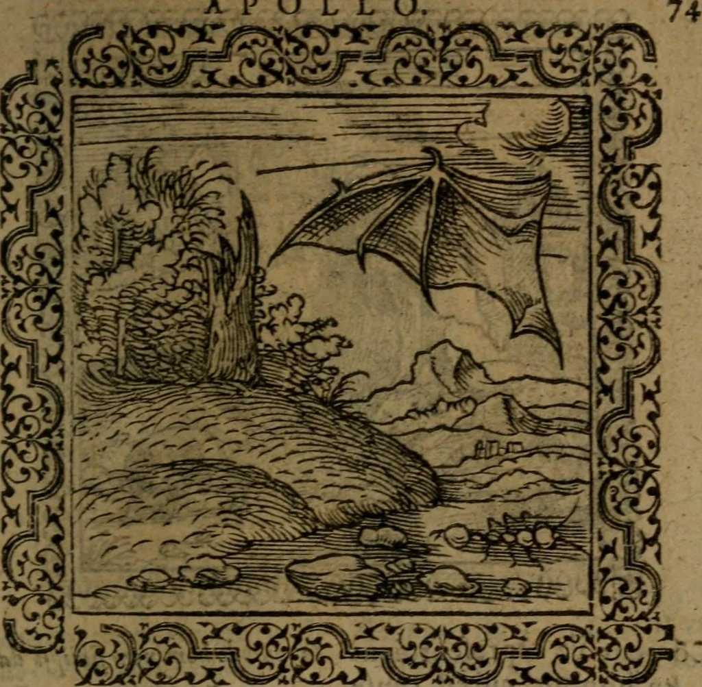 An illustration from Ori Apollinis Niliaci, De sacris Aegyptiorum notis, Aegyptiacè expressis : libri duo, iconibus illustrati, & aucti : nunc primùm in latinum ac gallicum sermonem conversi, 1574, leaf 162