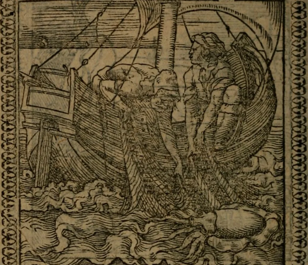 An illustration from Ori Apollinis Niliaci, De sacris Aegyptiorum notis, Aegyptiacè expressis : libri duo, iconibus illustrati, & aucti : nunc primùm in latinum ac gallicum sermonem conversi, 1574, leaf 209