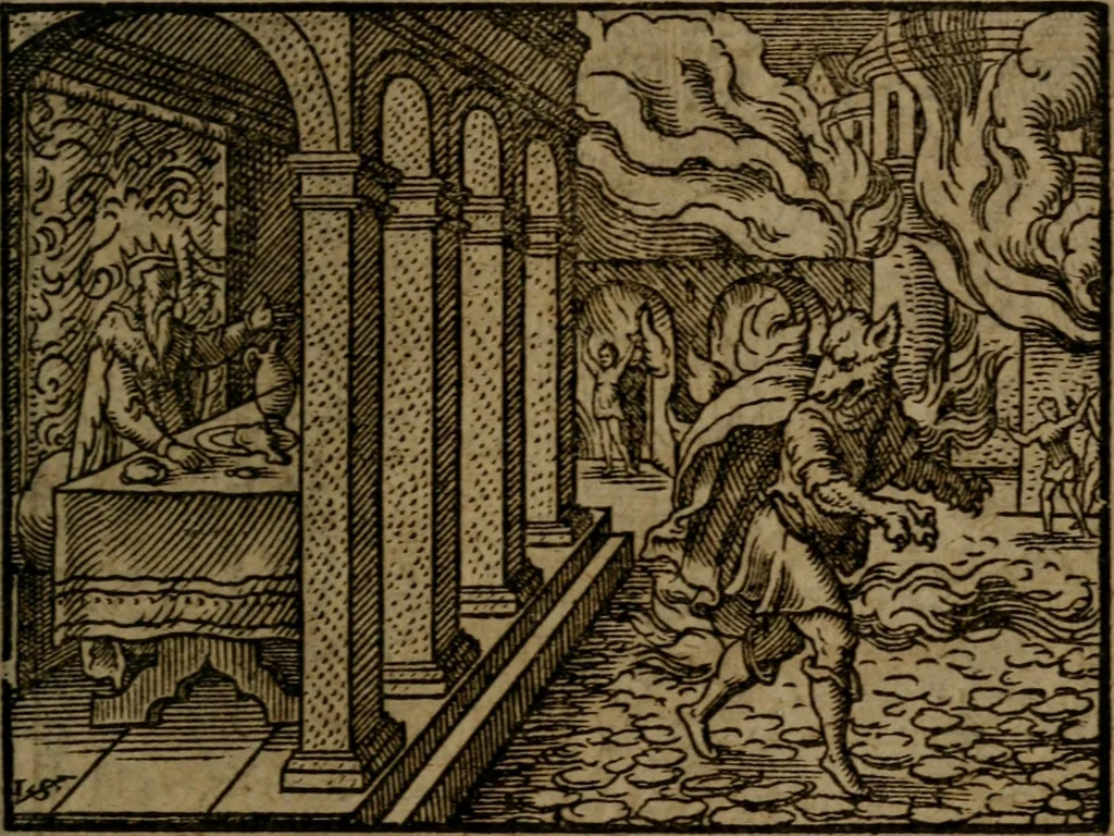 An illustration from Ori Apollinis Niliaci, De sacris Aegyptiorum notis, Aegyptiacè expressis : libri duo, iconibus illustrati, & aucti : nunc primùm in latinum ac gallicum sermonem conversi, 1574, leaf 246