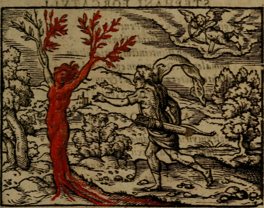 An illustration from Ori Apollinis Niliaci, De sacris Aegyptiorum notis, Aegyptiacè expressis : libri duo, iconibus illustrati, & aucti : nunc primùm in latinum ac gallicum sermonem conversi, 1574, leaf 252