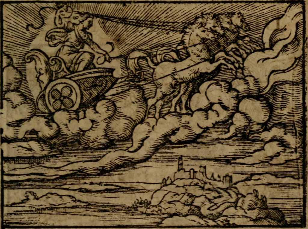 An illustration from Ori Apollinis Niliaci, De sacris Aegyptiorum notis, Aegyptiacè expressis : libri duo, iconibus illustrati, & aucti : nunc primùm in latinum ac gallicum sermonem conversi, 1574, leaf 264