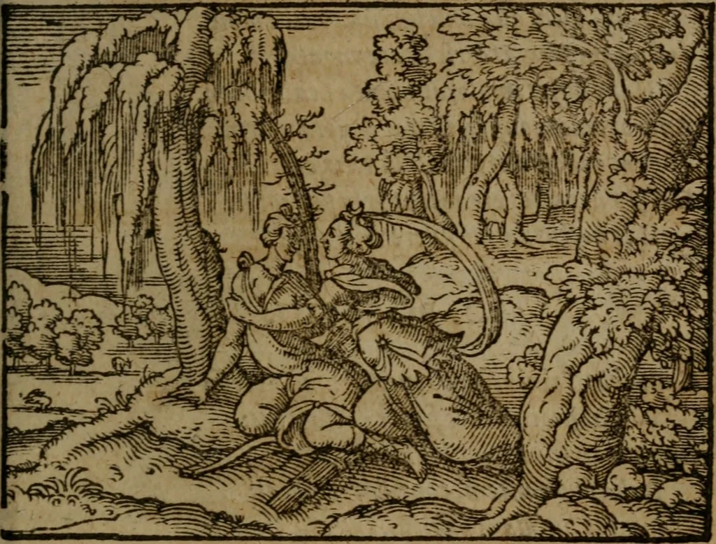 An illustration from Ori Apollinis Niliaci, De sacris Aegyptiorum notis, Aegyptiacè expressis : libri duo, iconibus illustrati, & aucti : nunc primùm in latinum ac gallicum sermonem conversi, 1574, leaf 270