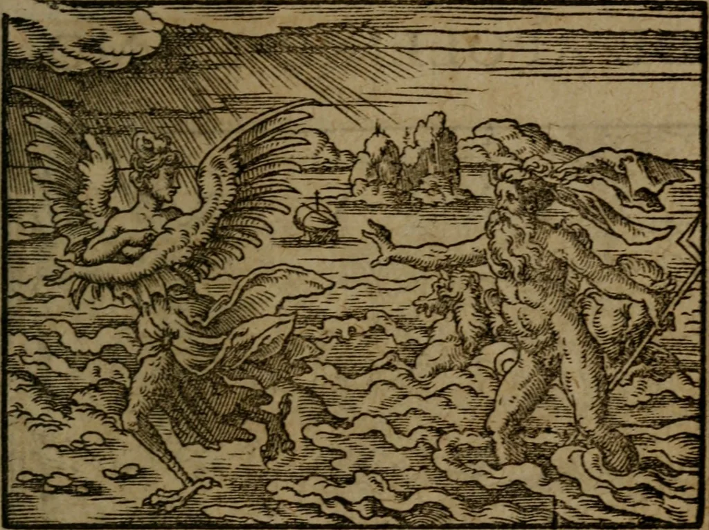 An illustration from Ori Apollinis Niliaci, De sacris Aegyptiorum notis, Aegyptiacè expressis : libri duo, iconibus illustrati, & aucti : nunc primùm in latinum ac gallicum sermonem conversi, 1574, leaf 276