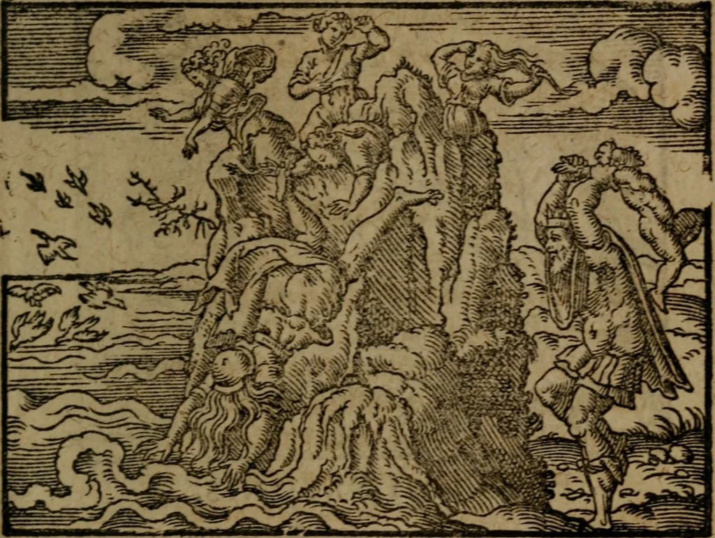 An illustration from Ori Apollinis Niliaci, De sacris Aegyptiorum notis, Aegyptiacè expressis : libri duo, iconibus illustrati, & aucti : nunc primùm in latinum ac gallicum sermonem conversi, 1574, leaf 306