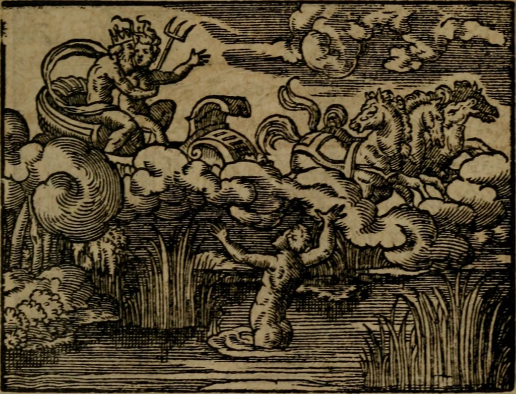 An illustration from Ori Apollinis Niliaci, De sacris Aegyptiorum notis, Aegyptiacè expressis : libri duo, iconibus illustrati, & aucti : nunc primùm in latinum ac gallicum sermonem conversi, 1574, leaf 322