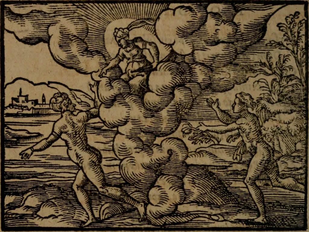 An illustration from Ori Apollinis Niliaci, De sacris Aegyptiorum notis, Aegyptiacè expressis : libri duo, iconibus illustrati, & aucti : nunc primùm in latinum ac gallicum sermonem conversi, 1574, leaf 325