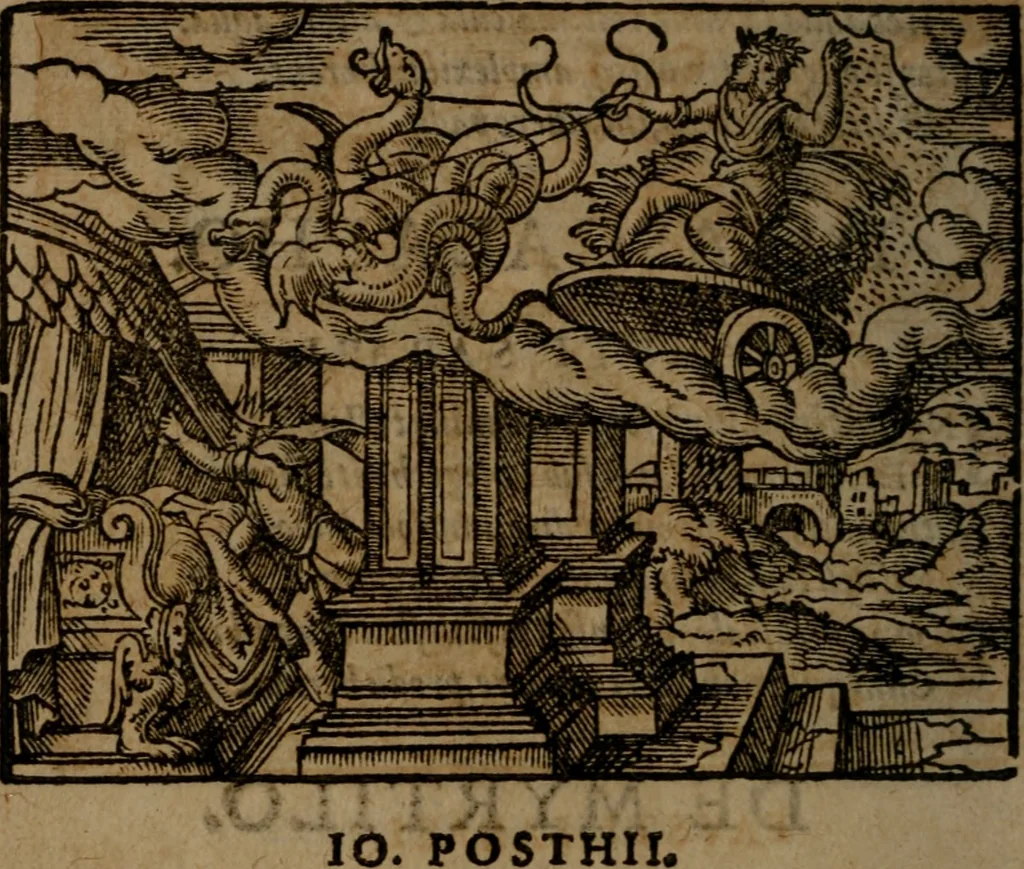 An illustration from Ori Apollinis Niliaci, De sacris Aegyptiorum notis, Aegyptiacè expressis : libri duo, iconibus illustrati, & aucti : nunc primùm in latinum ac gallicum sermonem conversi, 1574, leaf 327