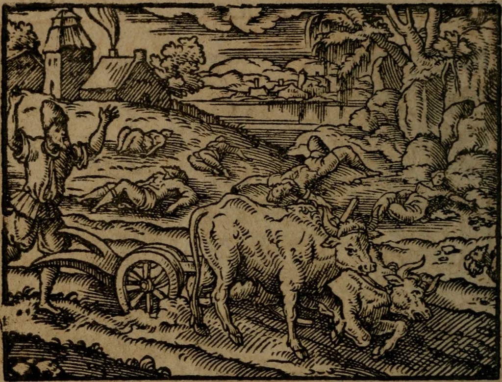 An illustration from Ori Apollinis Niliaci, De sacris Aegyptiorum notis, Aegyptiacè expressis : libri duo, iconibus illustrati, & aucti : nunc primùm in latinum ac gallicum sermonem conversi, 1574, leaf 363