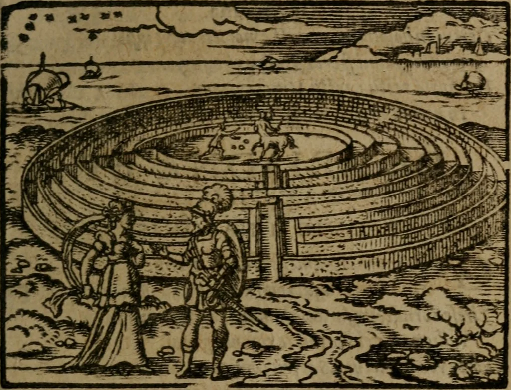 An illustration from Ori Apollinis Niliaci, De sacris Aegyptiorum notis, Aegyptiacè expressis : libri duo, iconibus illustrati, & aucti : nunc primùm in latinum ac gallicum sermonem conversi, 1574, leaf 374
