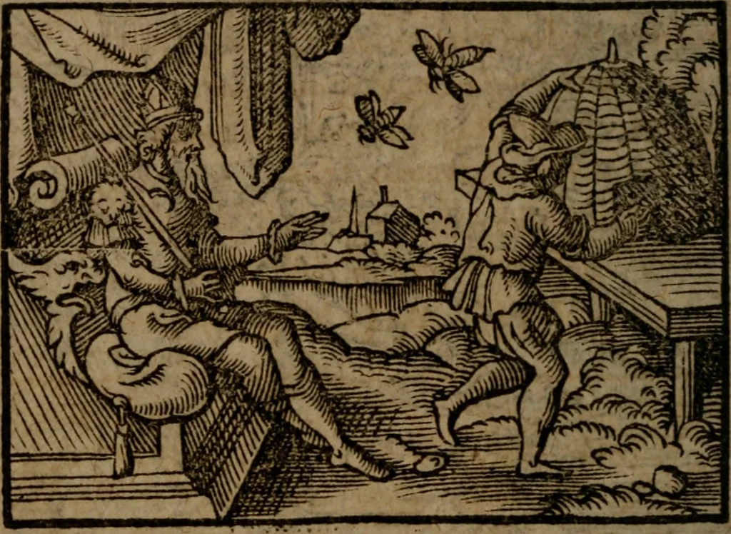 An illustration from Ori Apollinis Niliaci, De sacris Aegyptiorum notis, Aegyptiacè expressis : libri duo, iconibus illustrati, & aucti : nunc primùm in latinum ac gallicum sermonem conversi, 1574, leaf 441