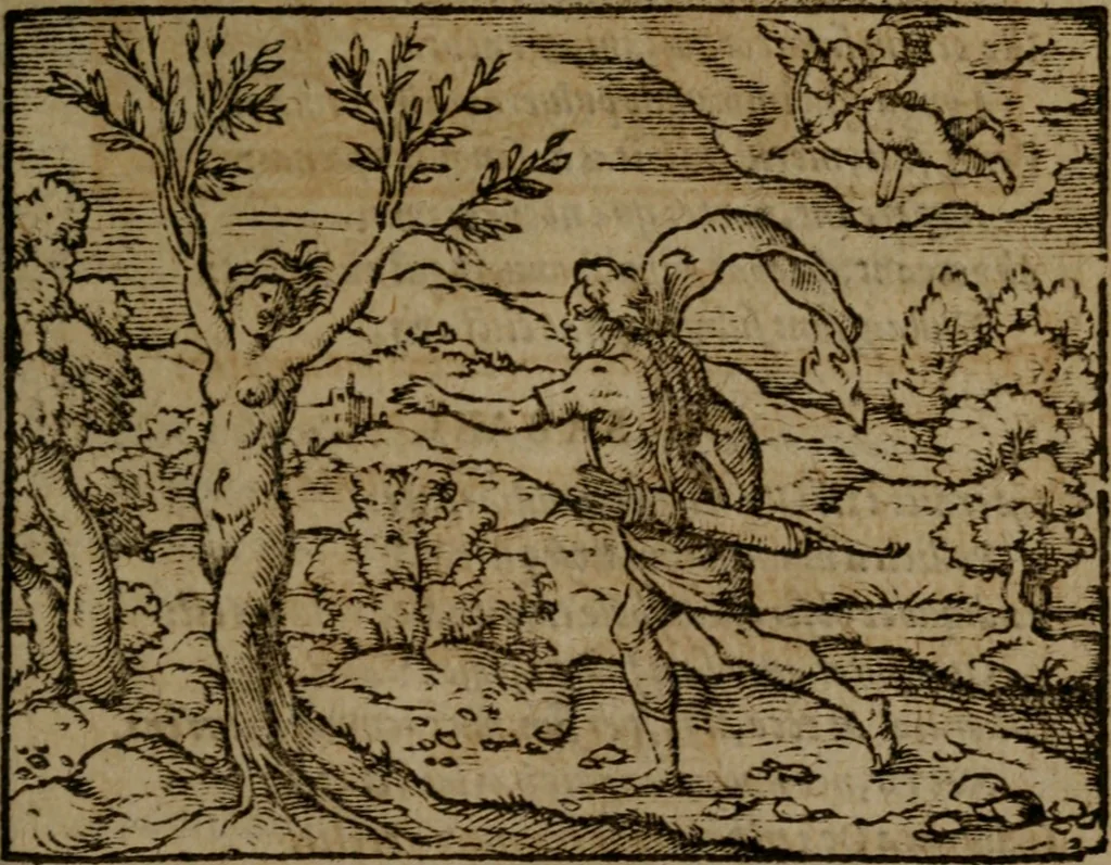 An illustration from Ori Apollinis Niliaci, De sacris Aegyptiorum notis, Aegyptiacè expressis : libri duo, iconibus illustrati, & aucti : nunc primùm in latinum ac gallicum sermonem conversi, 1574, leaf 442